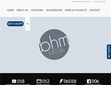 Tablet Screenshot of bhmmedia.com